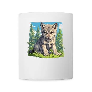 Wölfe Wolf - Tasse - Weiß - Vorne