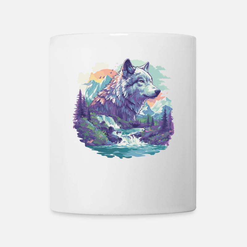 Loups Loup - Mug blanc - blanc
