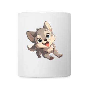 Wölfe Wolf - Tasse - Weiß - Vorne