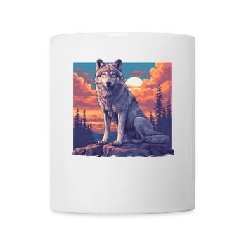 Wölfe Wolf - Tasse - Weiß - Vorne