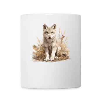 Wölfe Wolf - Tasse - Weiß - Vorne