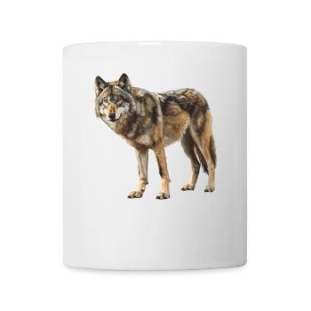 Wölfe Wolf - Tasse - Weiß - Vorne