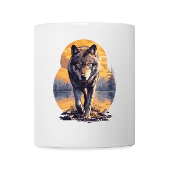 Wölfe Wolf - Tasse - Weiß - Vorne