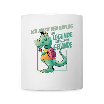Je m’envole – T-Rex Kita diplômé - Mug blanc - blanc - Devant