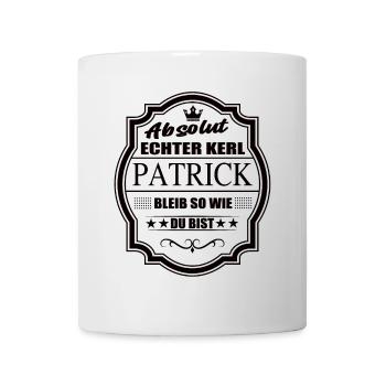 Absolument vrai gars Patrick, reste comme tu es - Mug blanc - blanc - Devant