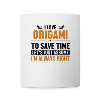 Origami Nehmen wir an, ich habe recht, Meister der faltbaren Eule - Tasse - Weiß - Vorne