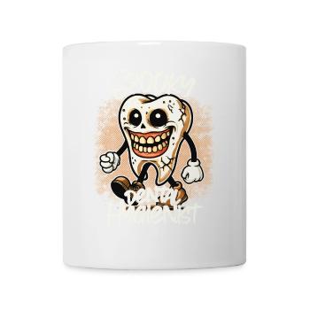 Spooky Dental Hygienist Halloween Tooth - Mug - white - Front