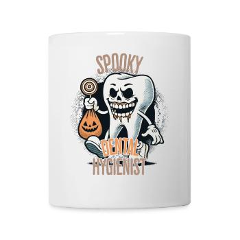Spooky Dental Hygienist Halloween Design - Mug - white - Front