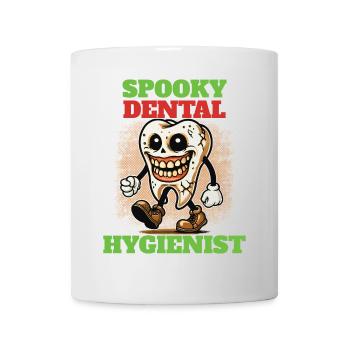 Aventure d’Halloween d’hygiéniste dentaire effrayante - Mug blanc - blanc - Devant