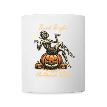 Funny Halloween With Thick Thighs And Halloween - Mug - white - Front