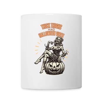 Fun Halloween: Thick Thighs and Vibes - Mug - white - Front