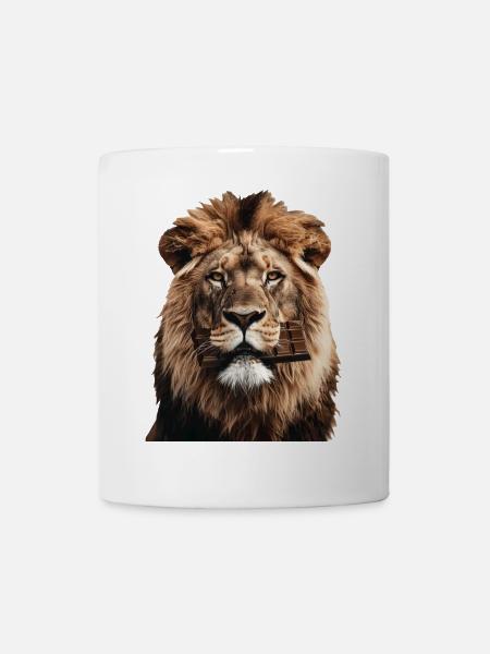Löwe - Tasse - Weiß