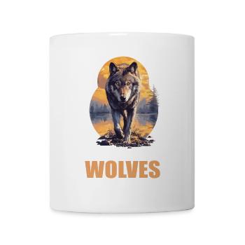 Wölfe Wolf - Tasse - Weiß - Vorne