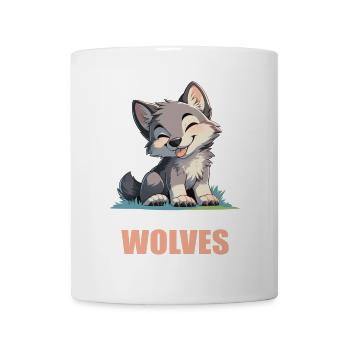 Wölfe Wolf - Tasse - Weiß - Vorne