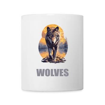 Wölfe Wolf - Tasse - Weiß - Vorne