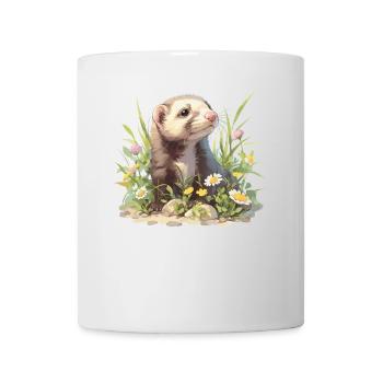 Ferret Frettchen - Tasse - Weiß - Vorne