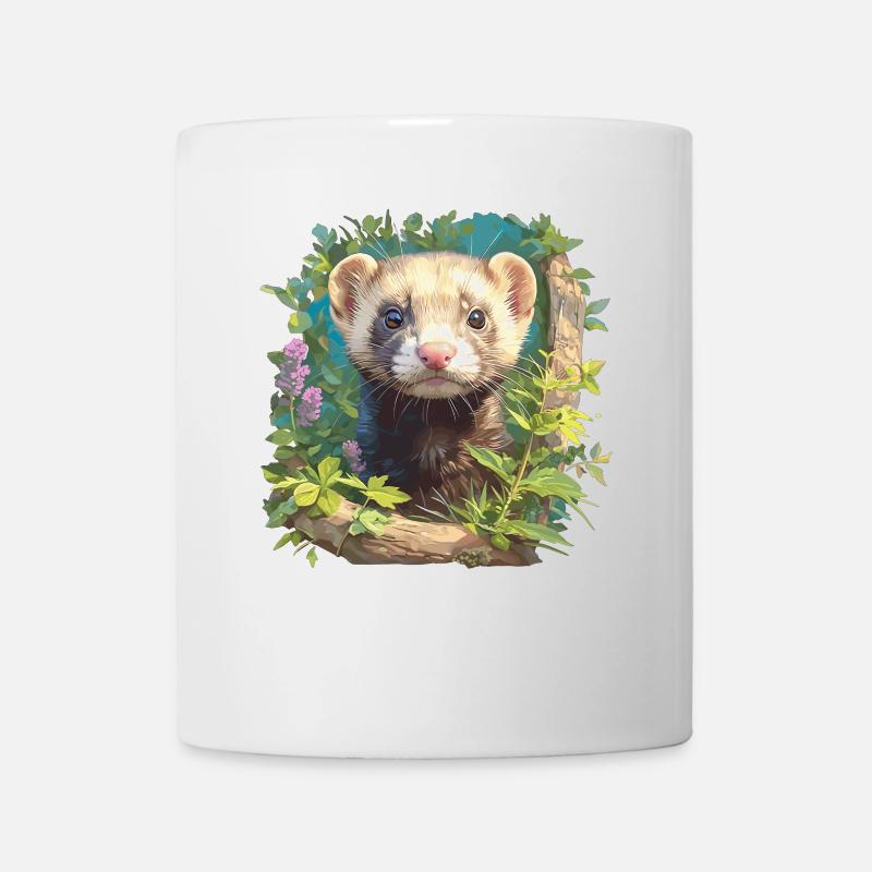 Ferret Frettchen - Tasse - Weiß