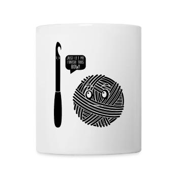 Crocheteur - Laissez-moi juste finir ce rang - Funny Cr - Mug blanc - blanc - Devant