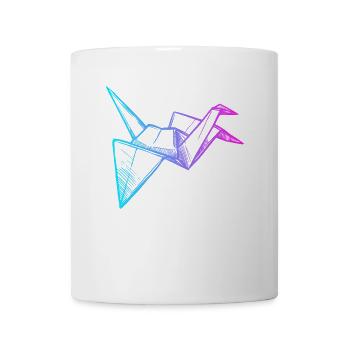 Falten Eule Papierkranich Meister Origami - Tasse - Weiß - Vorne