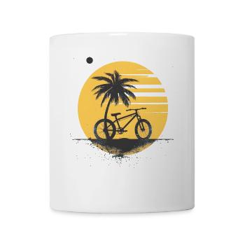 Retro Radfahrer - Tasse - Weiß - Vorne