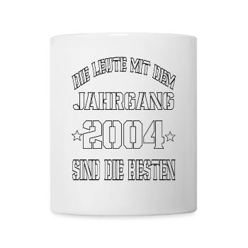 Die Leute mit dem Jahrgang 2004 - Tasse - Weiß - Vorne