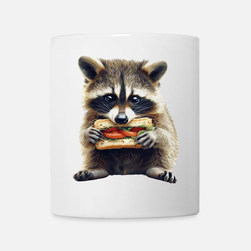Waschbär - Tasse - Weiß