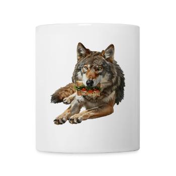 Wolf - Tasse - Weiß - Vorne