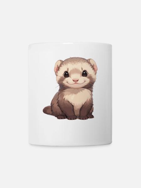 Ferret Frettchen - Tasse - Weiß