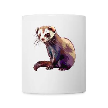 Ferret Frettchen - Tasse - Weiß - Vorne
