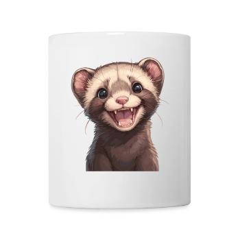 Ferret Frettchen - Tasse - Weiß - Vorne