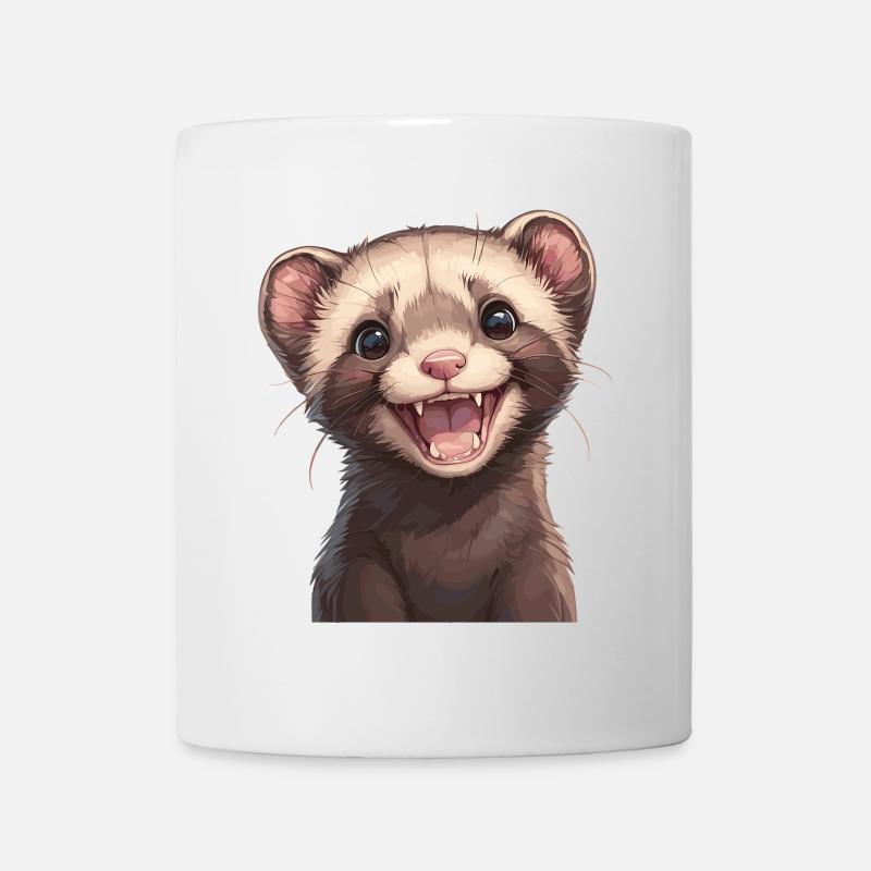 Ferret Frettchen - Tasse - Weiß