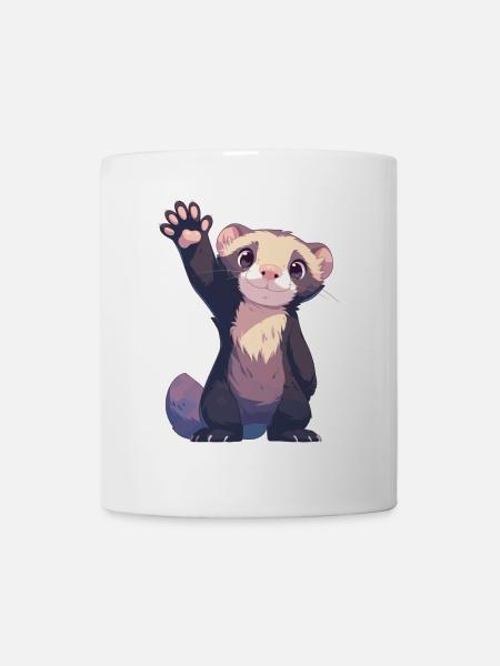 Ferret Frettchen - Tasse - Weiß