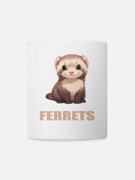 Ferret Frettchen - Tasse - Weiß