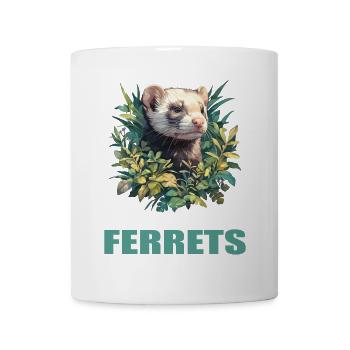 Ferret Frettchen - Tasse - Weiß - Vorne