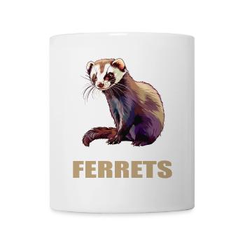 Ferret Frettchen - Tasse - Weiß - Vorne