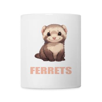 Ferret Frettchen - Tasse - Weiß - Vorne