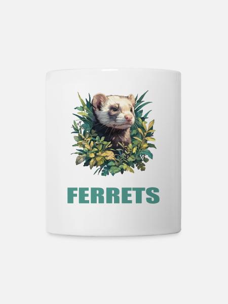 Ferret Frettchen - Tasse - Weiß