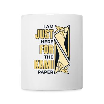 Just Here For The Kami Paper Folding Owl Paper - Mug - white - Front