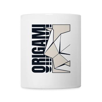 Falten Eule Papierkranich Meister Origami - Tasse - Weiß - Vorne
