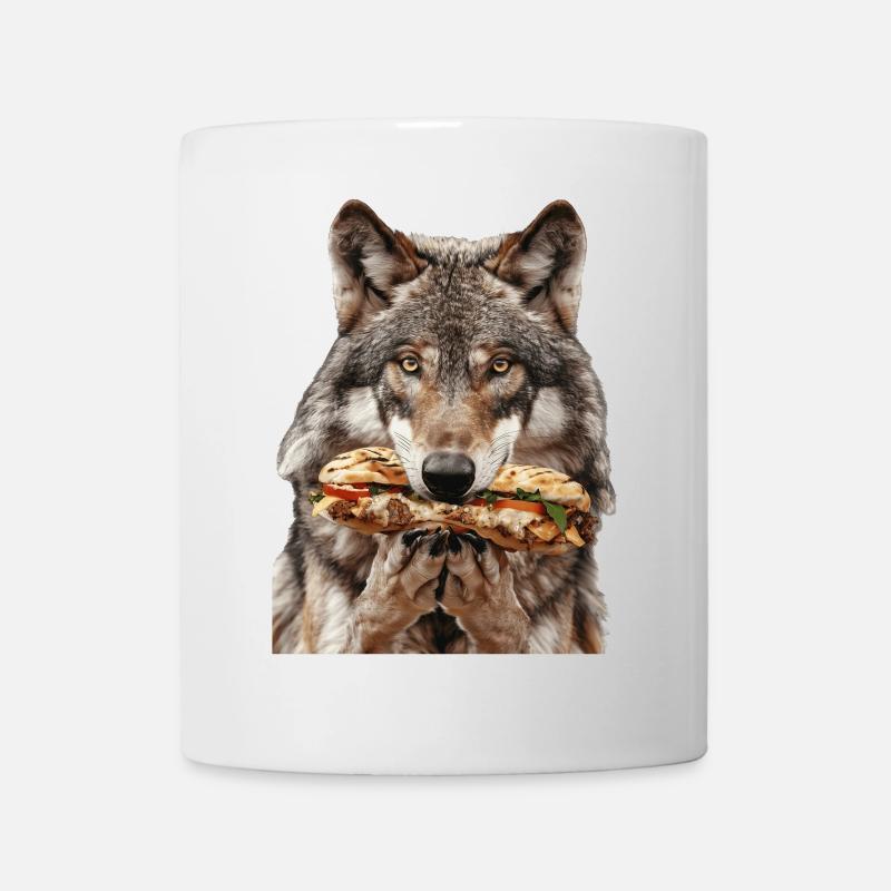 Wolf - Tasse - Weiß