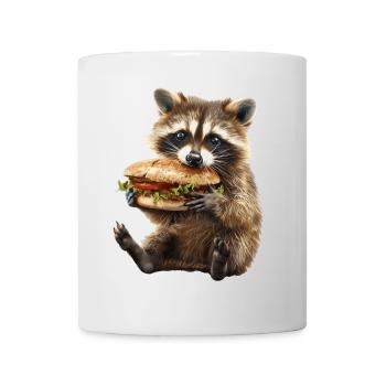 Raton laveur - Mug blanc - blanc - Devant