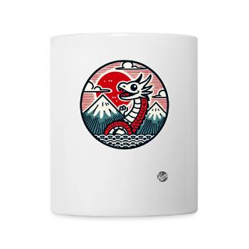 Drôle de dragon chinois - Mug blanc - blanc - Devant