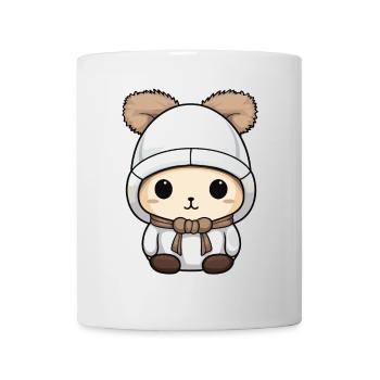 Bunny Winter Animal Baby Comic - Mug - white - Front