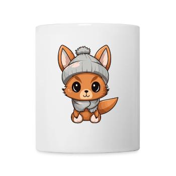 Squirrel Winter Animal Baby Comic - Mug - white - Front