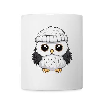 Owl Winter Animal Baby Comic - Mug - white - Front