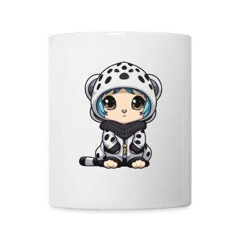 Snow leopard winter leopard baby - Mug - white - Front