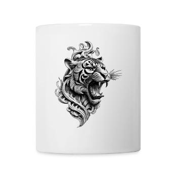 Urbanes Tiger Shirt für wilde Styles - Tasse - Weiß - Vorne