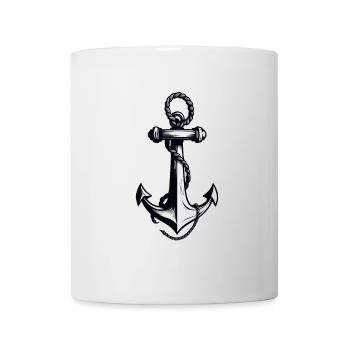 Aesthetic Anchor Design Hobby Fisherman Seafarer - Mug - white - Front