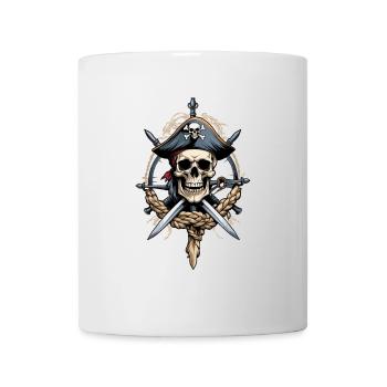 Pirate Flags Skull Jolly Roger Pirate Costume - Mug - white - Front
