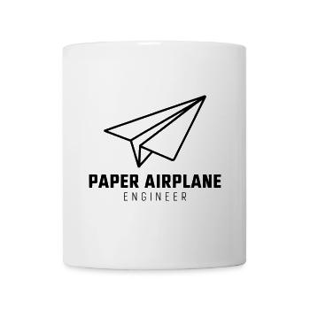 Avion en papier disant blague Avion en papier cadeau - Mug blanc - blanc - Devant